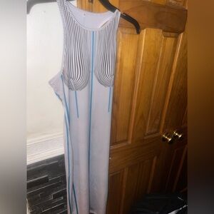 Midi blue and white dress in a medium size